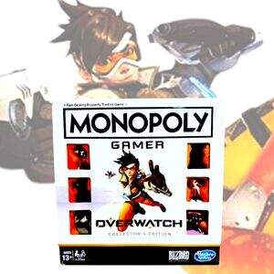 New Sealed Monopoly Gamer Overwatch Collector's Edition Board Game  Ages 13+